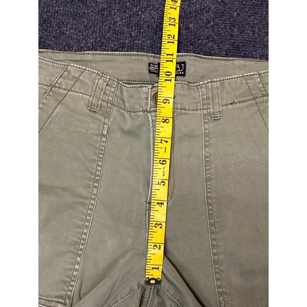 BBJ Los Angeles Olive‎ Green Cargo Pants 30 Waist Cotton Blend Juniors 11 - Picture 6 of 12